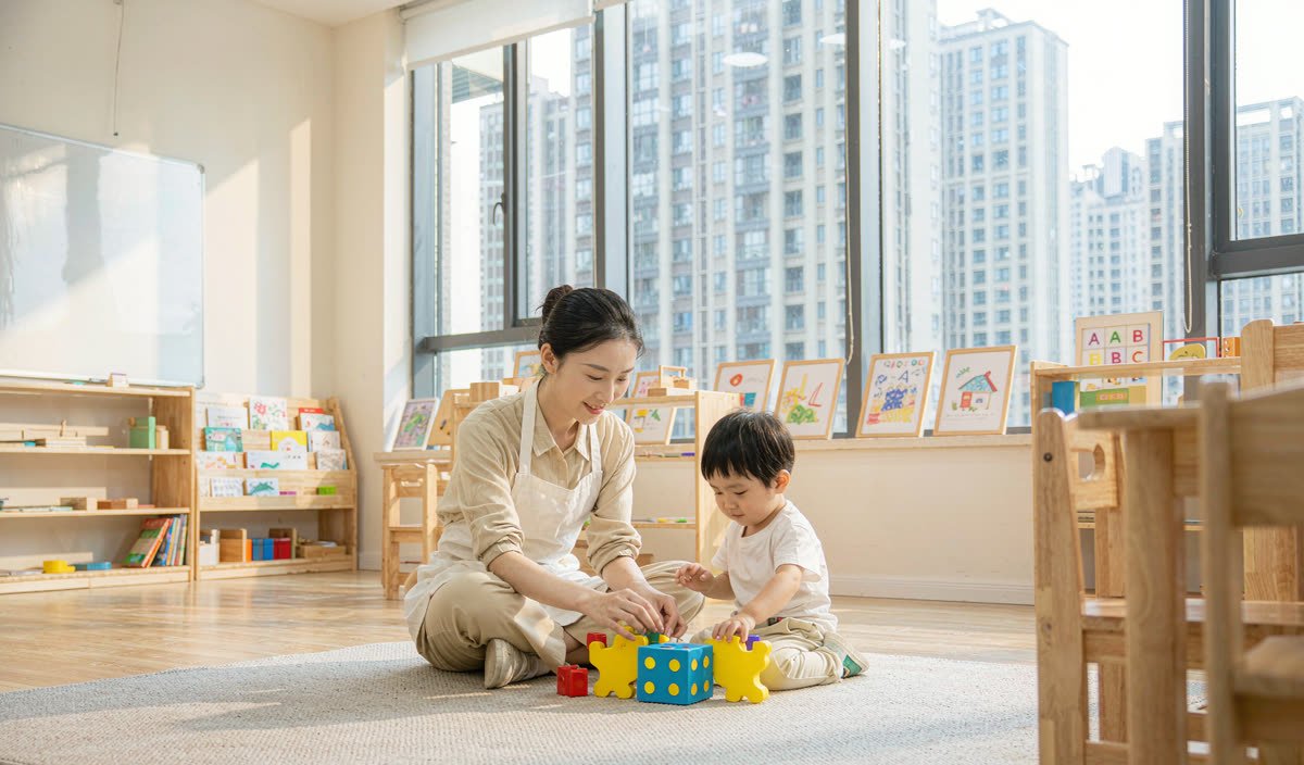 高级育婴师培训课堂实拍场景（示意图）