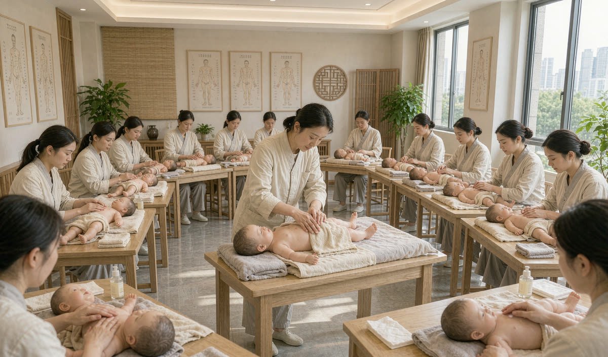 职业小儿推拿（进阶班）培训课堂实拍场景（示意图）